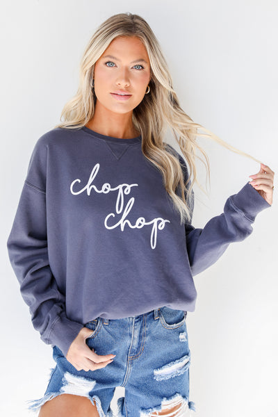 Navy Chop Chop Script Pullover from dress up
