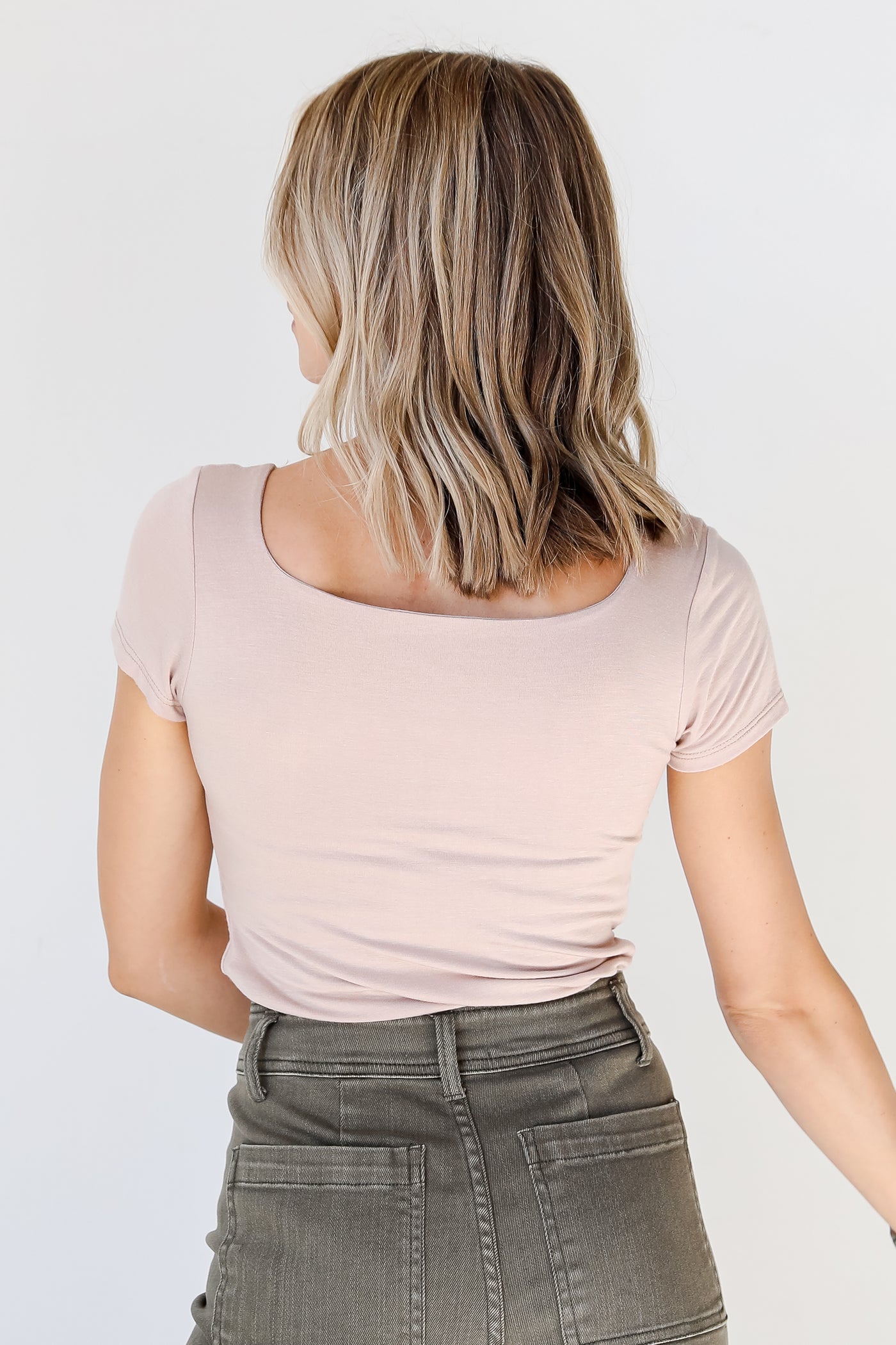 taupe Everyday Bodysuit back view