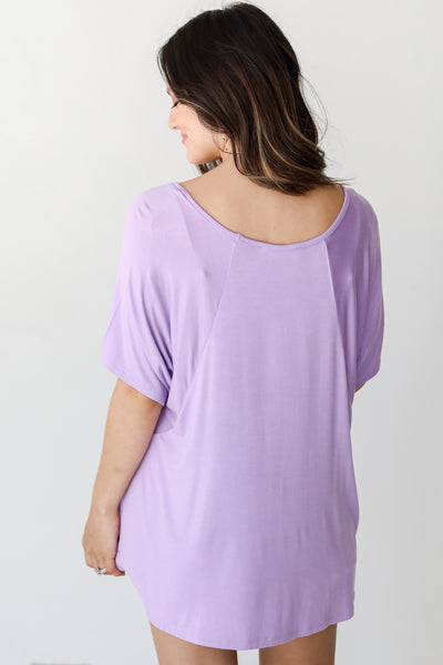 lavender Everyday Tee back view
