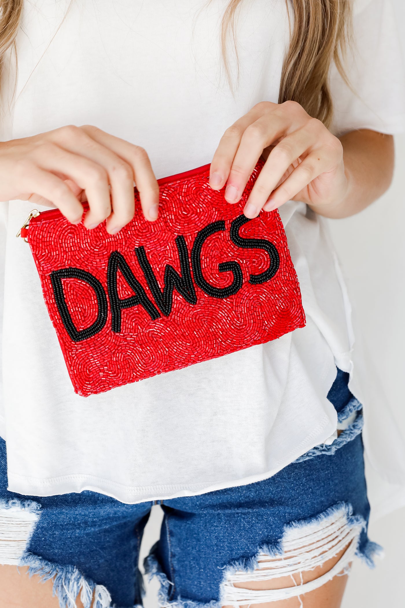Dawgs Beaded Pouch