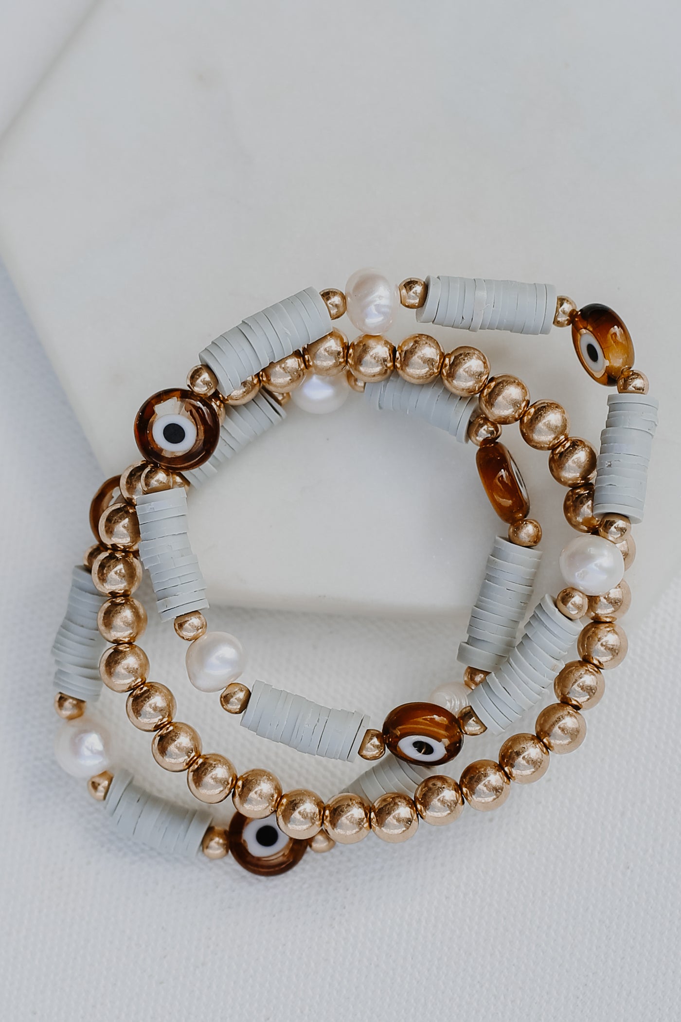Beaded Bracelet Set close up
