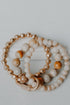 Beaded Bracelet Set in natural flat lay