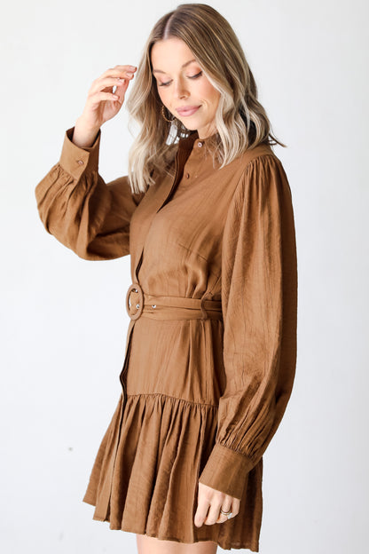 Belted Mini Dress side view