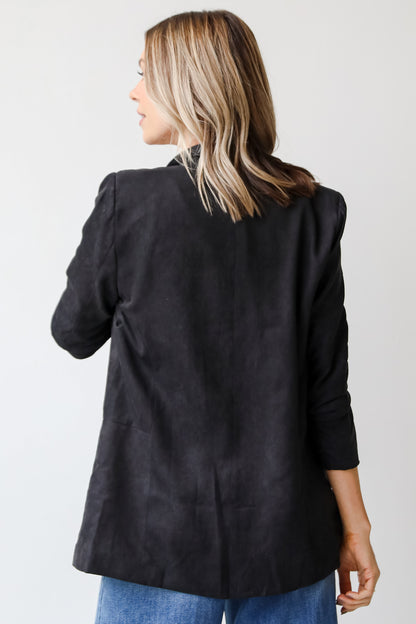 black Blazer back view