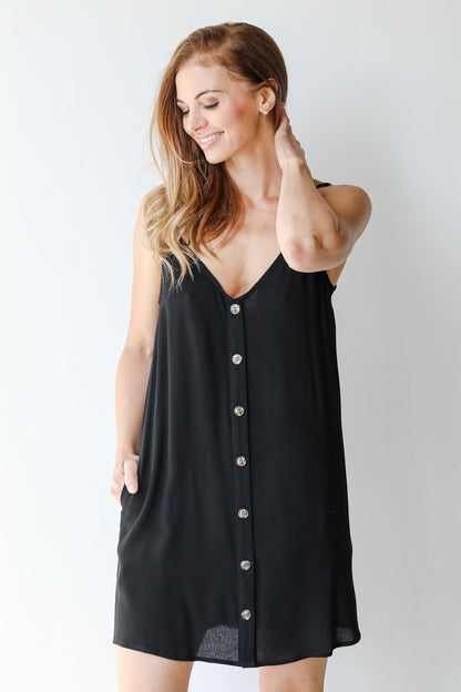 Button Front Mini Dress from dress up