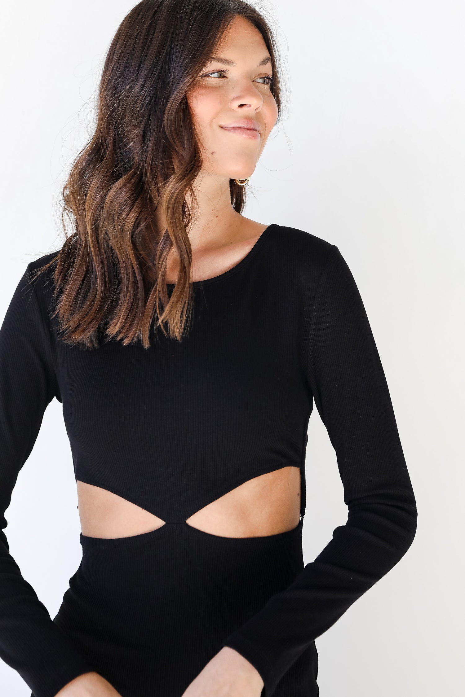 Cutout Midi Dress close up