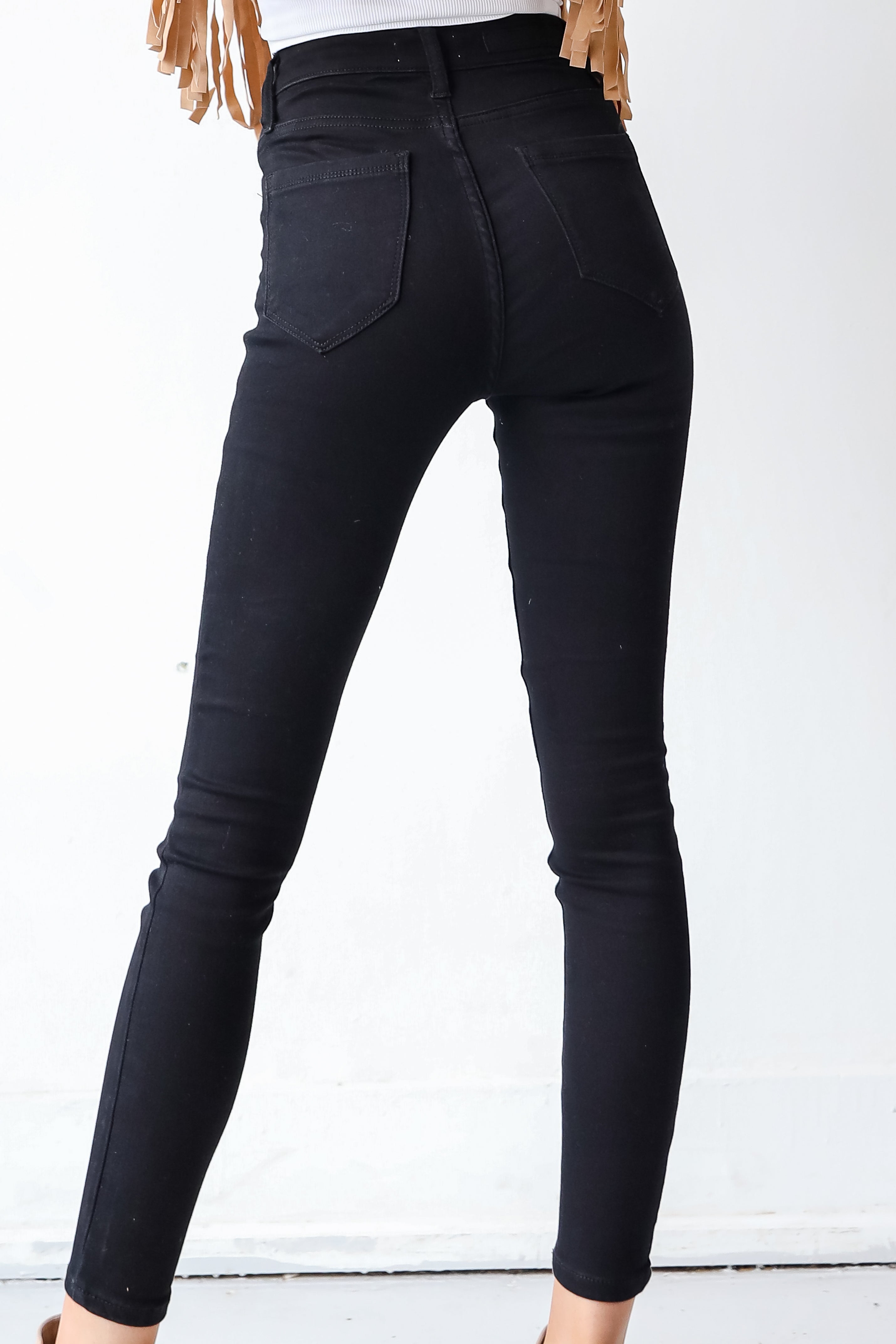 Black Skinny Jeans back view
