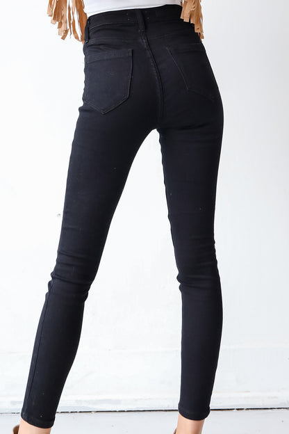 Black Skinny Jeans back view