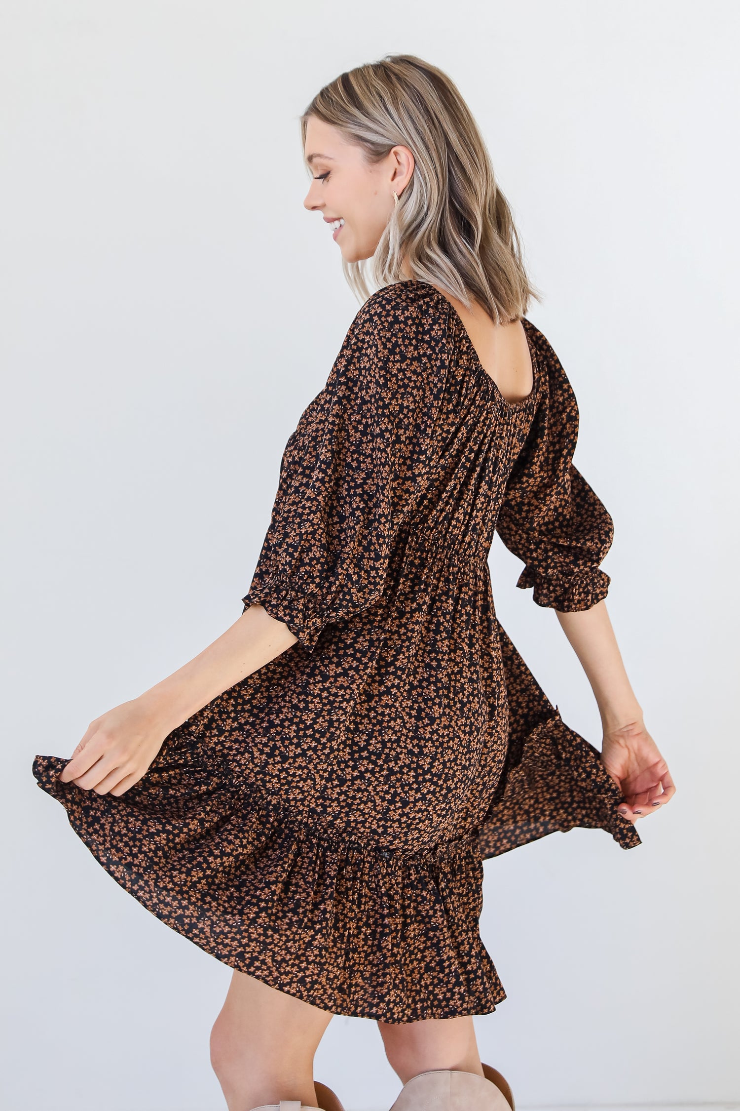 Floral Mini Dress side view