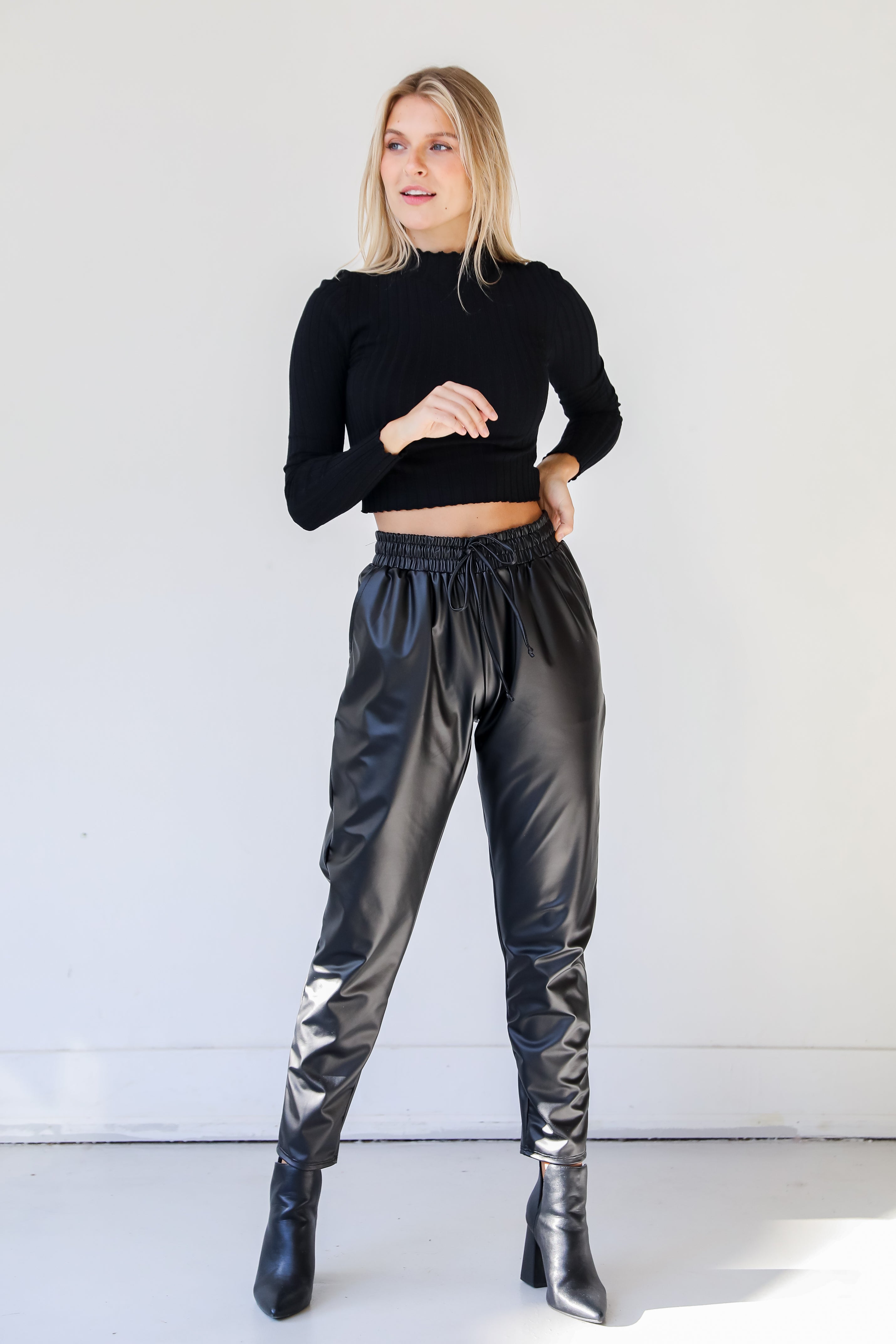 Leather Pants on model