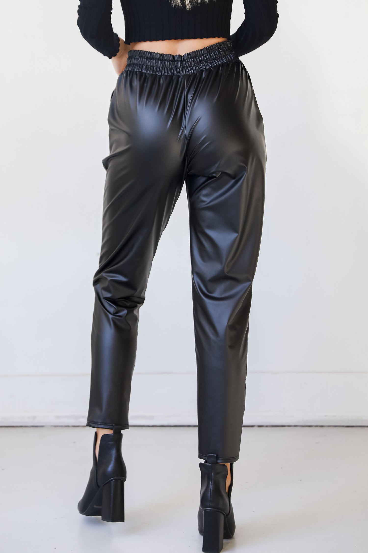 Leather Pants back view