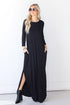 Jersey Knit Maxi Dress