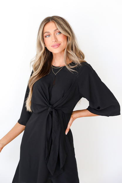 little black dress close up