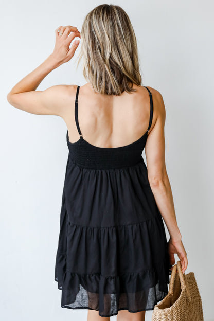 Smocked Mini Dress back view