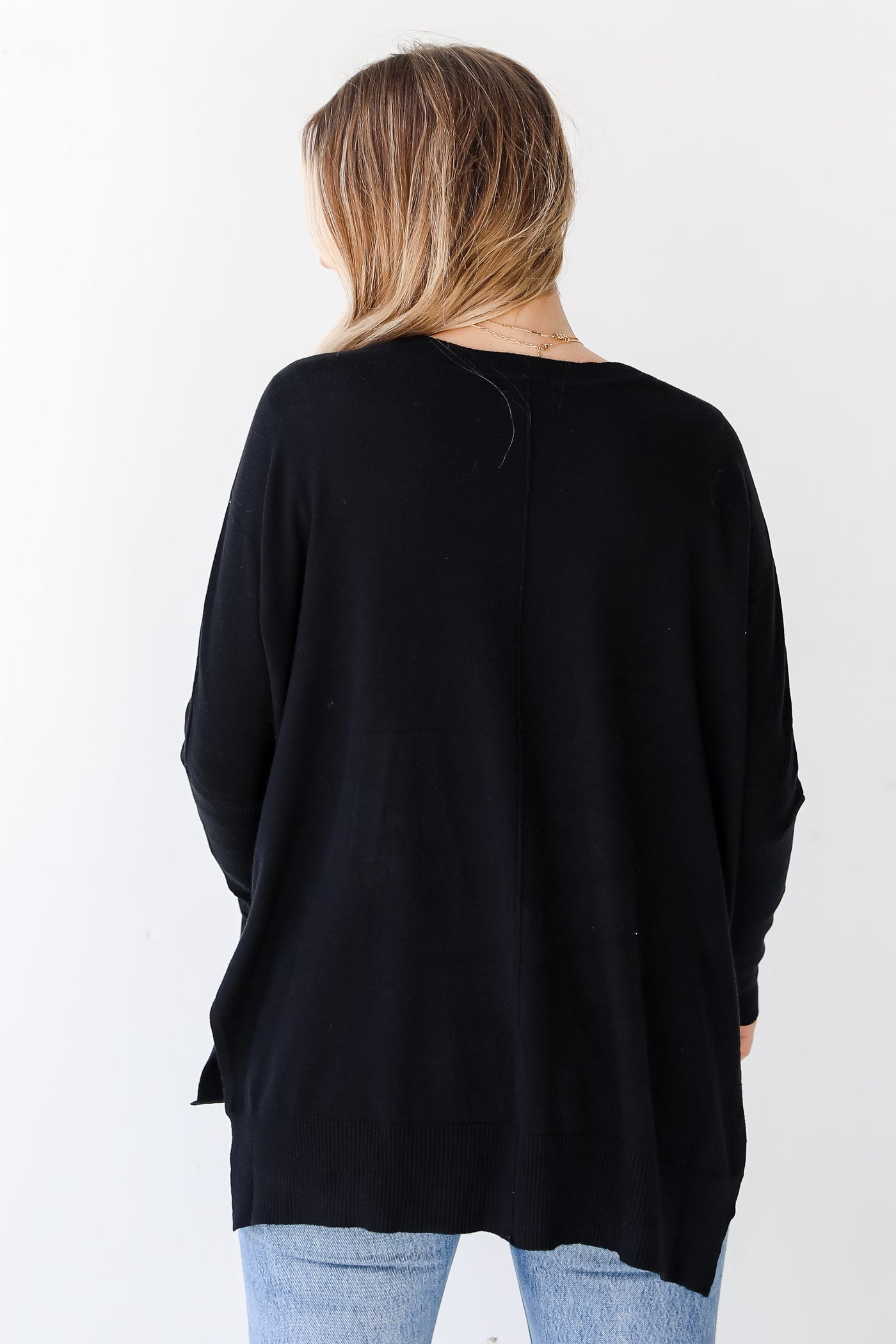 black Sweater back view