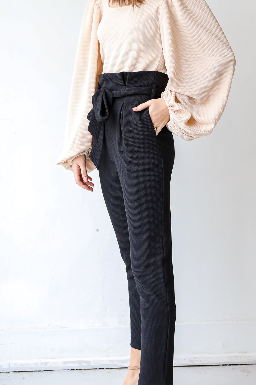 Paperbag Waist Pants side view