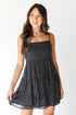 black Polka Dot Mini Dress