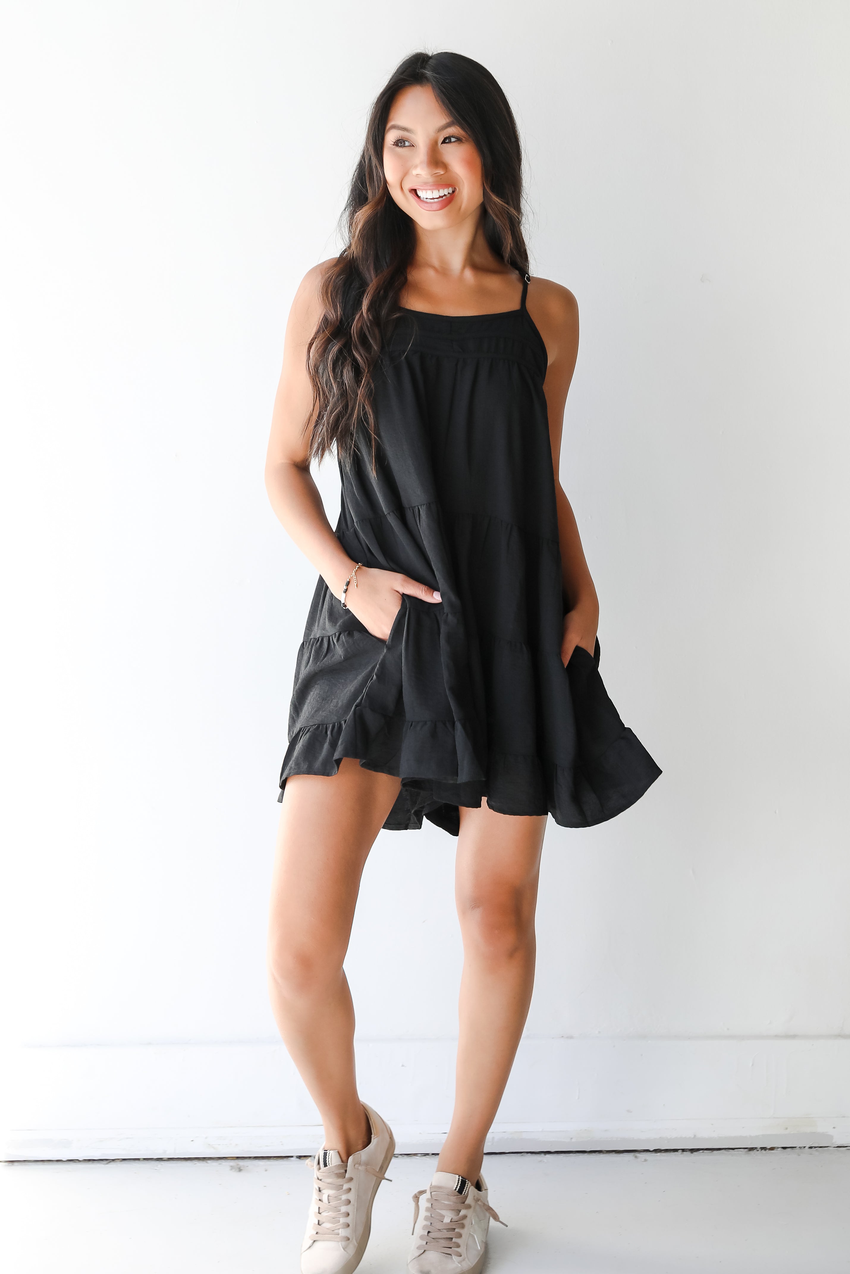 Tiered Romper on model