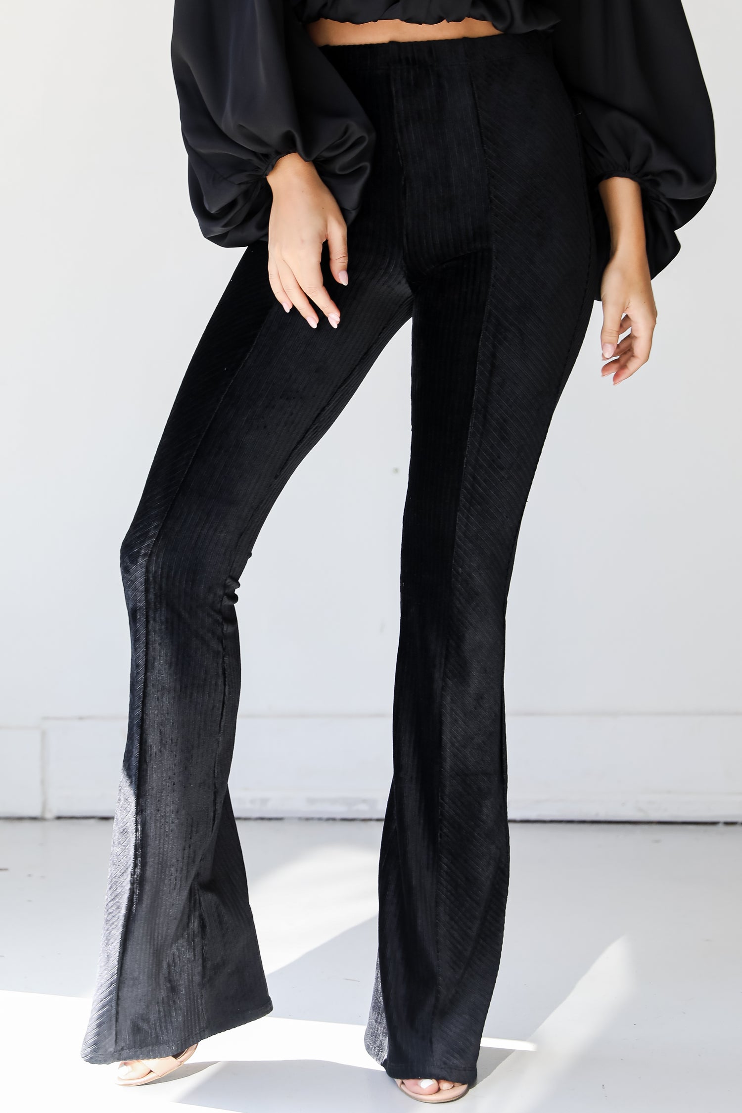 Velvet Flare Pants