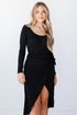 Wrap Midi Dress