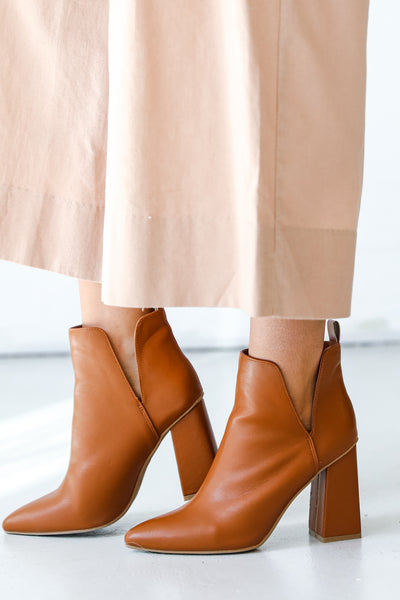 Ankle Booties in camel