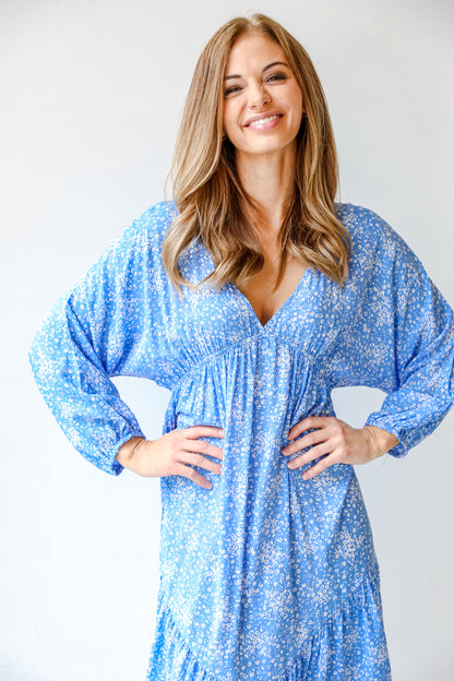 Floral Midi Dress close up