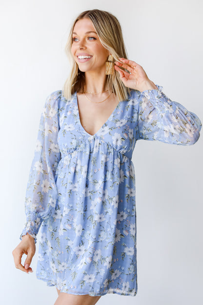 Floral Mini Dress on model