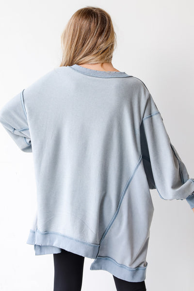 oversized pullover back view