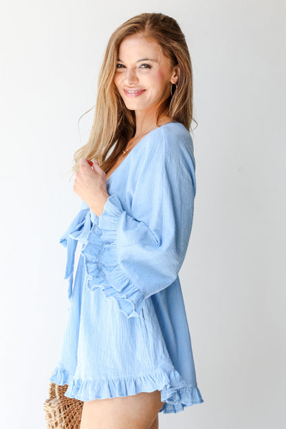 Ruffle Romper side view