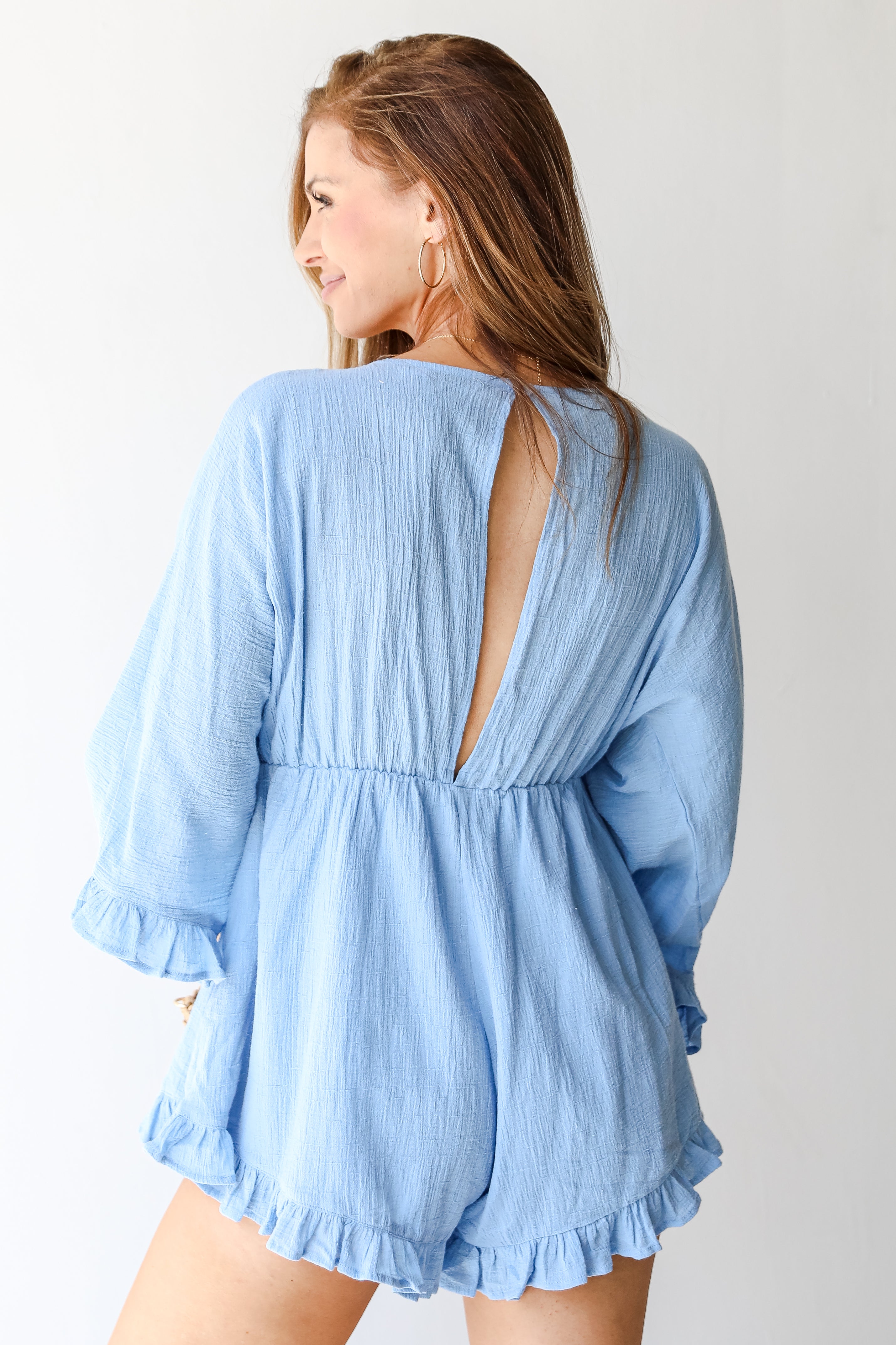 Ruffle Romper back view