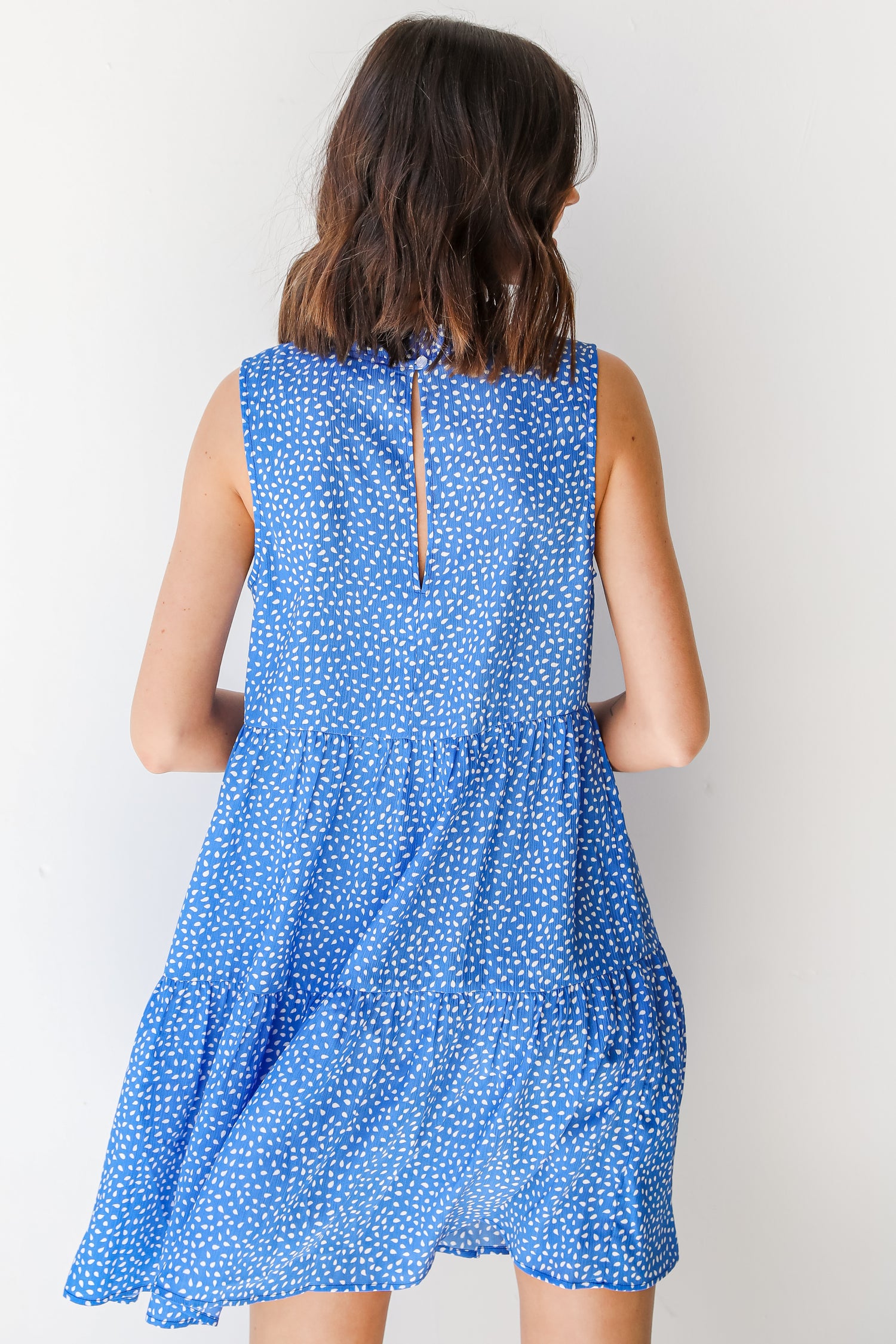 Tiered Mini Dress back view