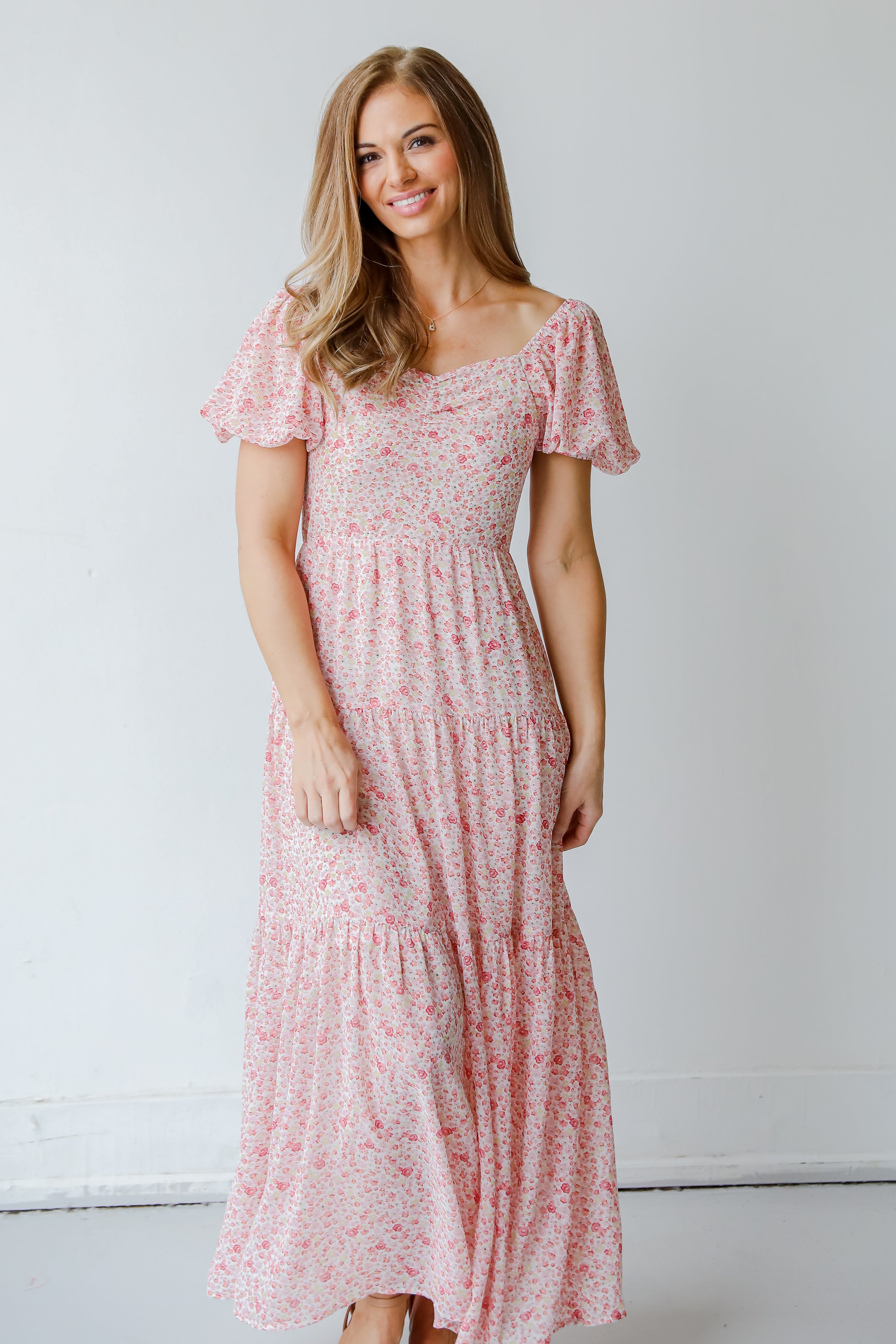 Floral Maxi Dress front view