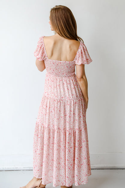 Floral Maxi Dress back view