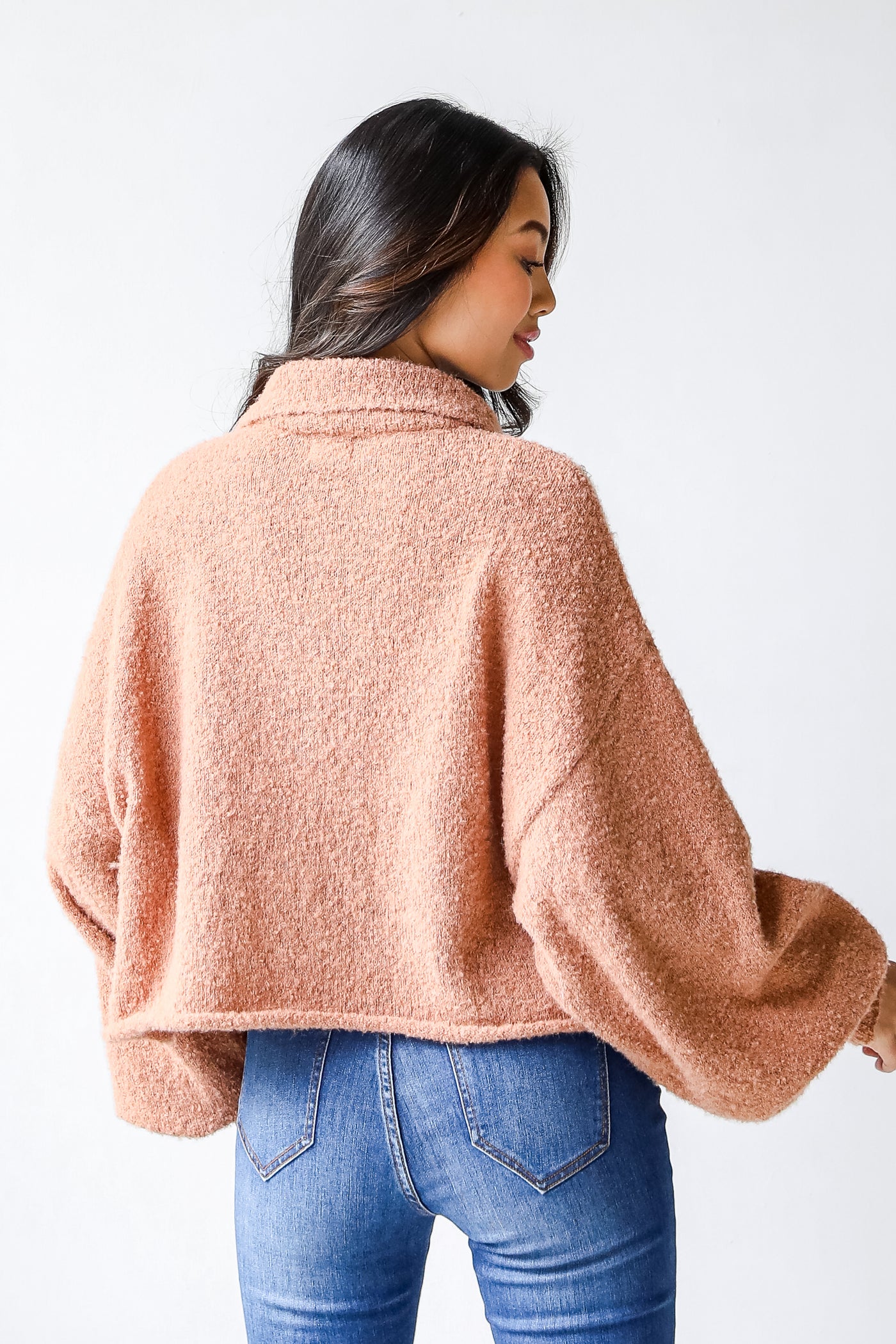 Henley Sweater back view