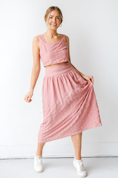 Midi Skirt on model