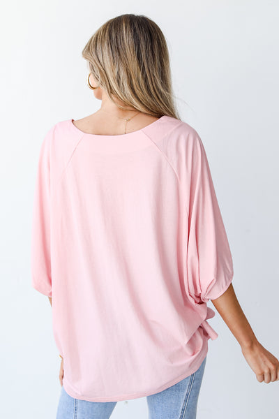 pink Blouse back view