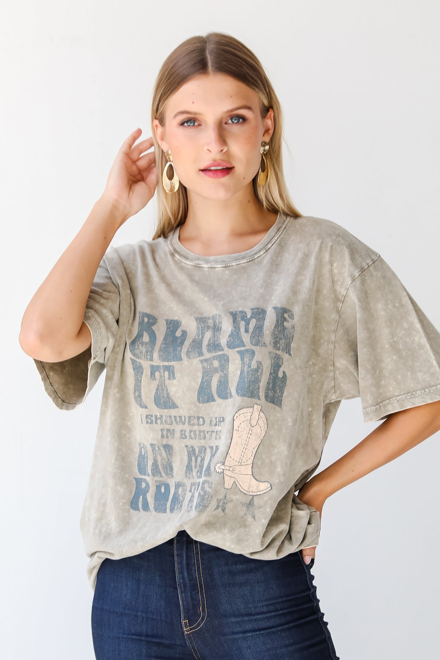 Blame It All On My Boots Graphic Tee