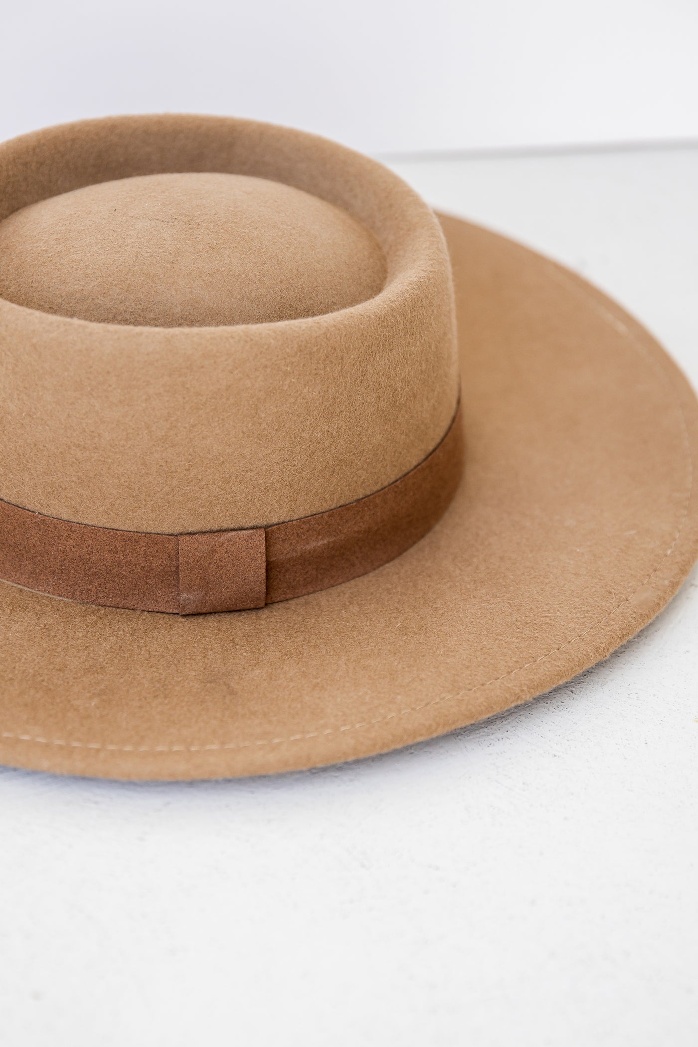 brown Wide Brim Hat
