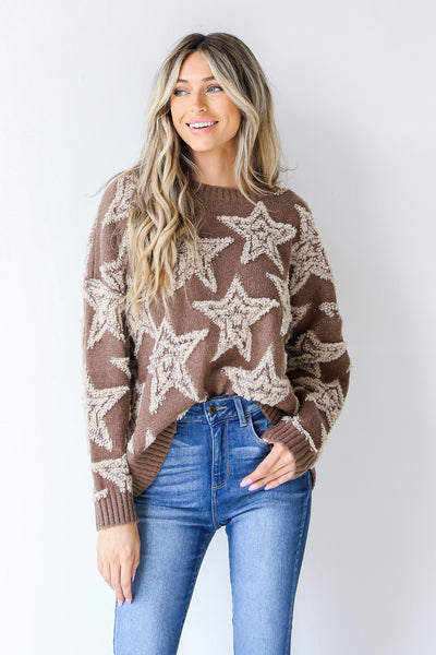 Stars Sweater on model