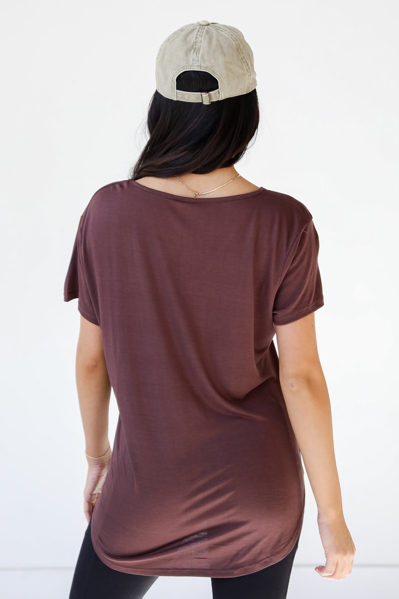 Knotted Jersey Knit Tee back view