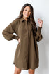 olive Shirt Dress