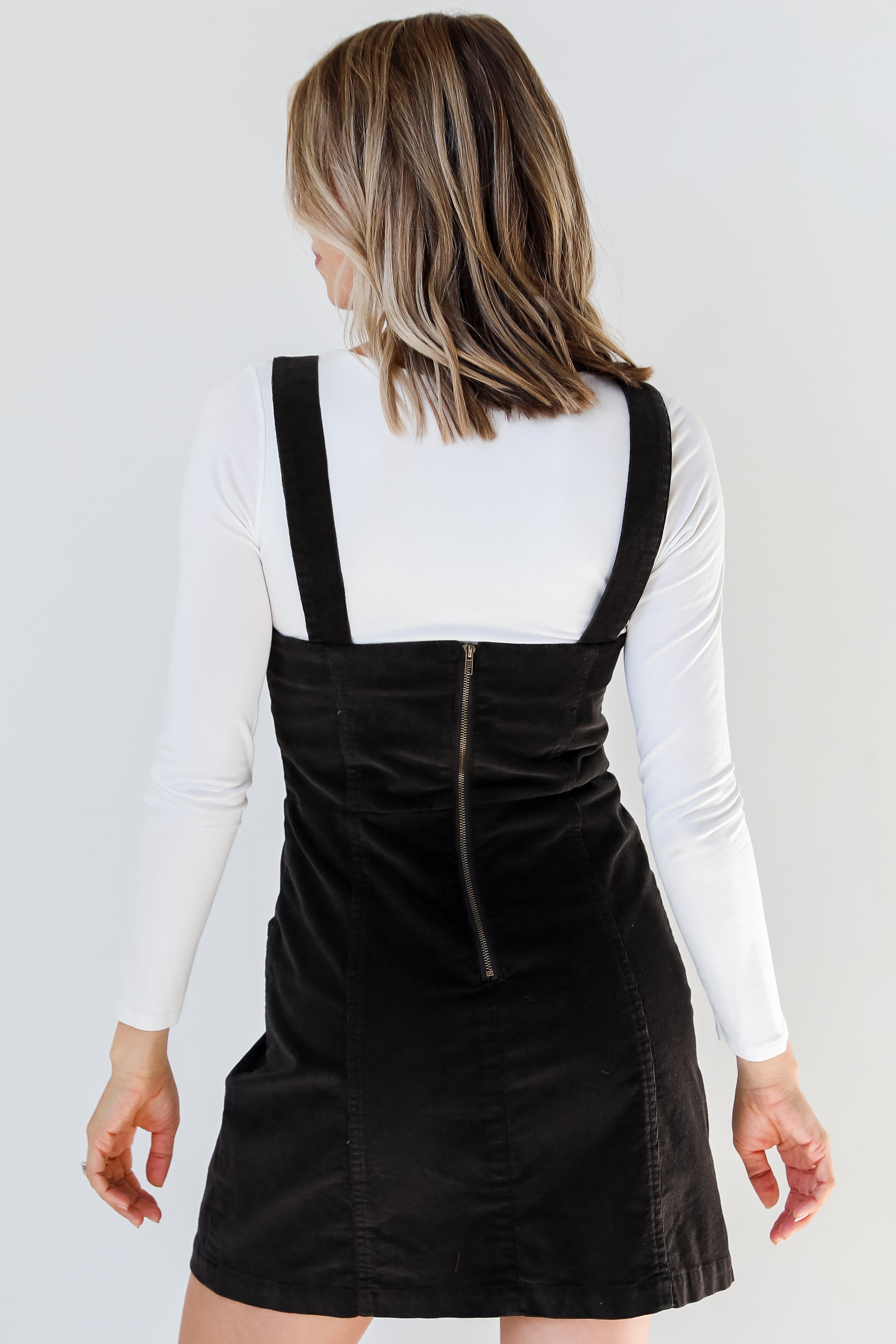 Corduroy Mini Dress back view