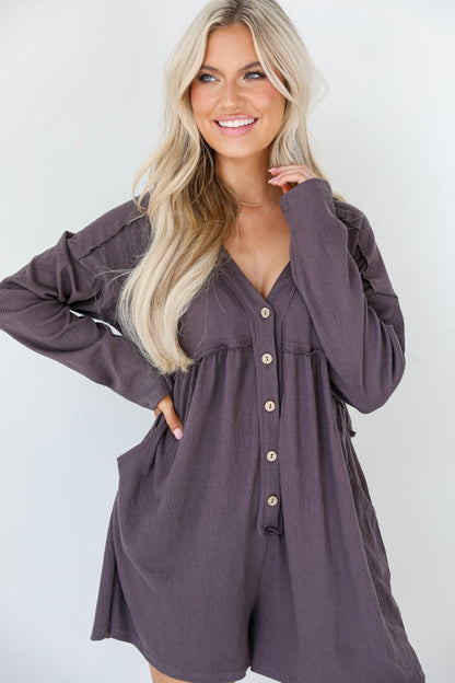 cute romper front view