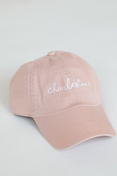 Charleston Embroidered Hat in blush