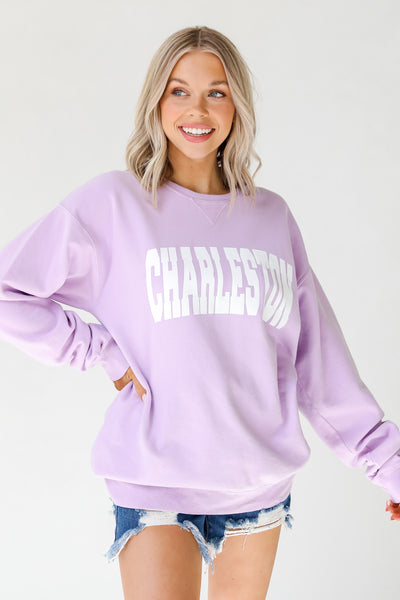 Products Lavender Charleston Pullover front view