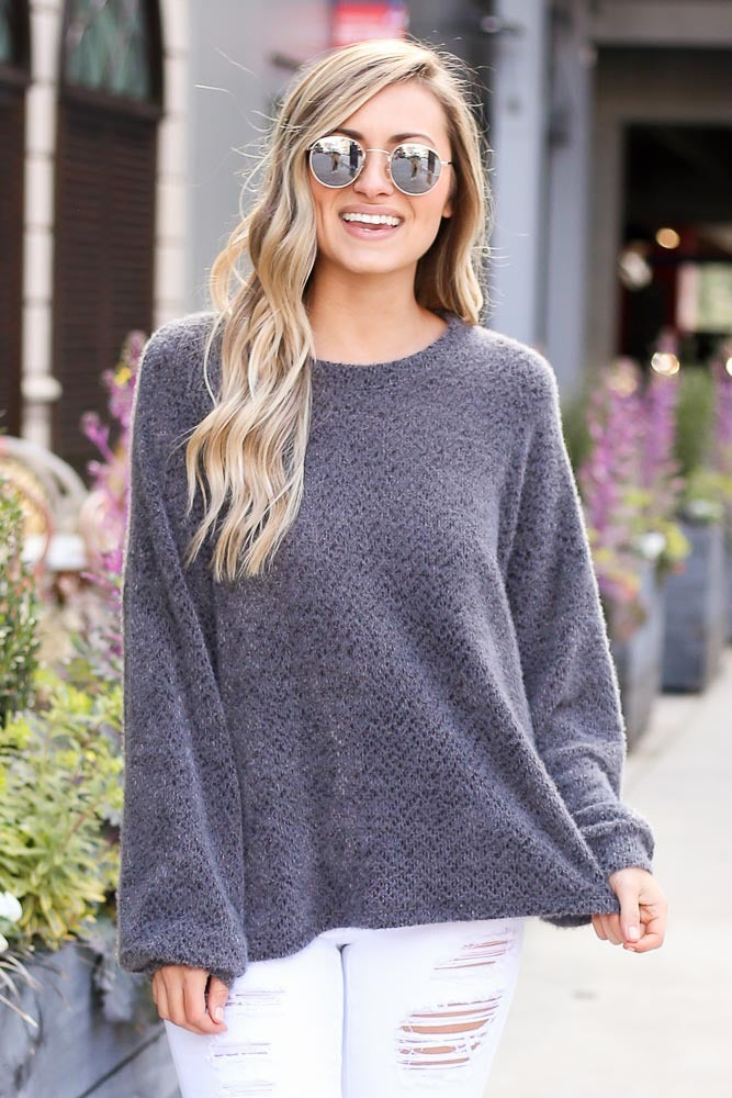 Tara Fuzzy Knit Sweater