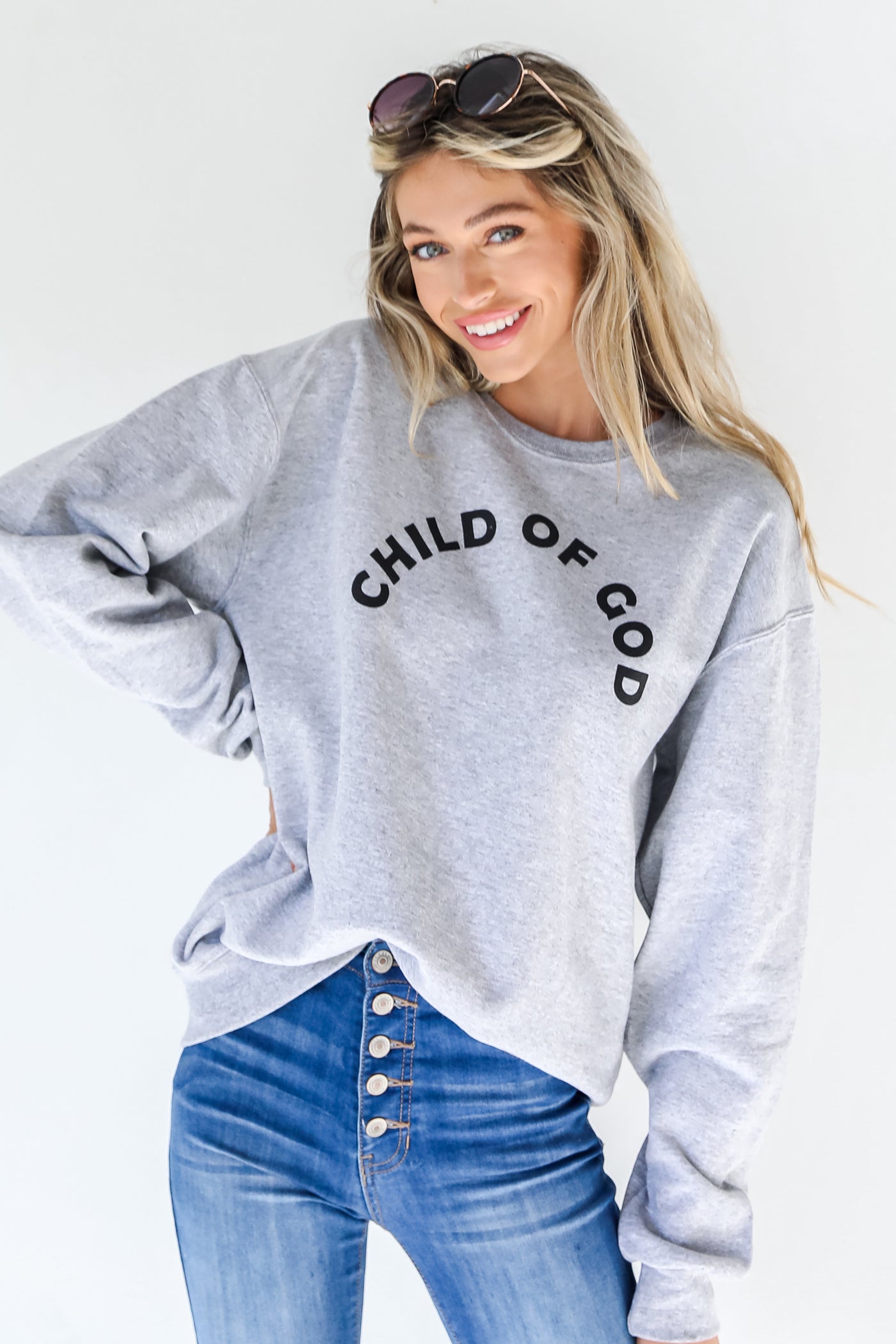Child Of God Pullover. Christian Graphic Sweatshirt. Comfy Christian Child of God Sweatshirt