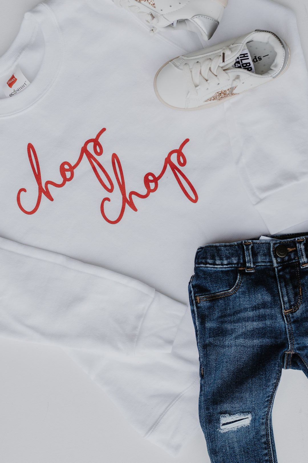 Youth Chop Chop Script Pullover. Braves Graphic Sweatshirt for Kids. Braves Game Day Outfit Kids