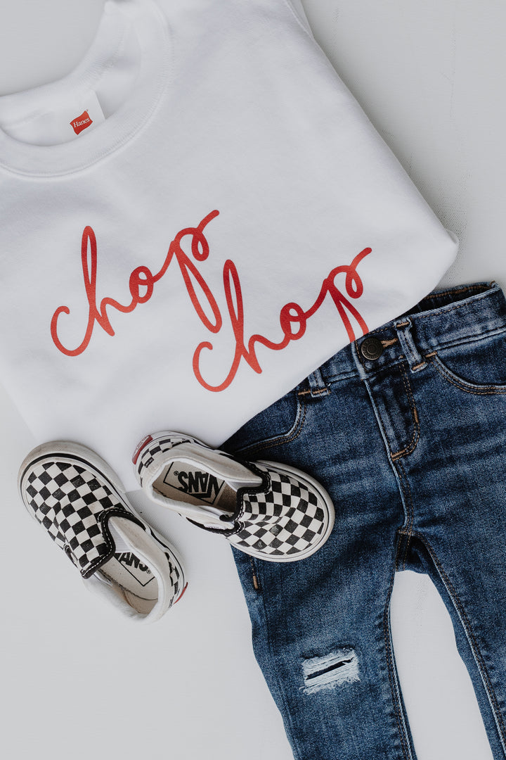 Youth Chop Chop Script Pullover from dress up