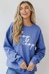 This comfy sweatshirt is designed with a soft and stretchy knit with a fleece interior. It features a crew neckline, long sleeves, a relaxed fit, and the words "Chop Chop" on the front. 